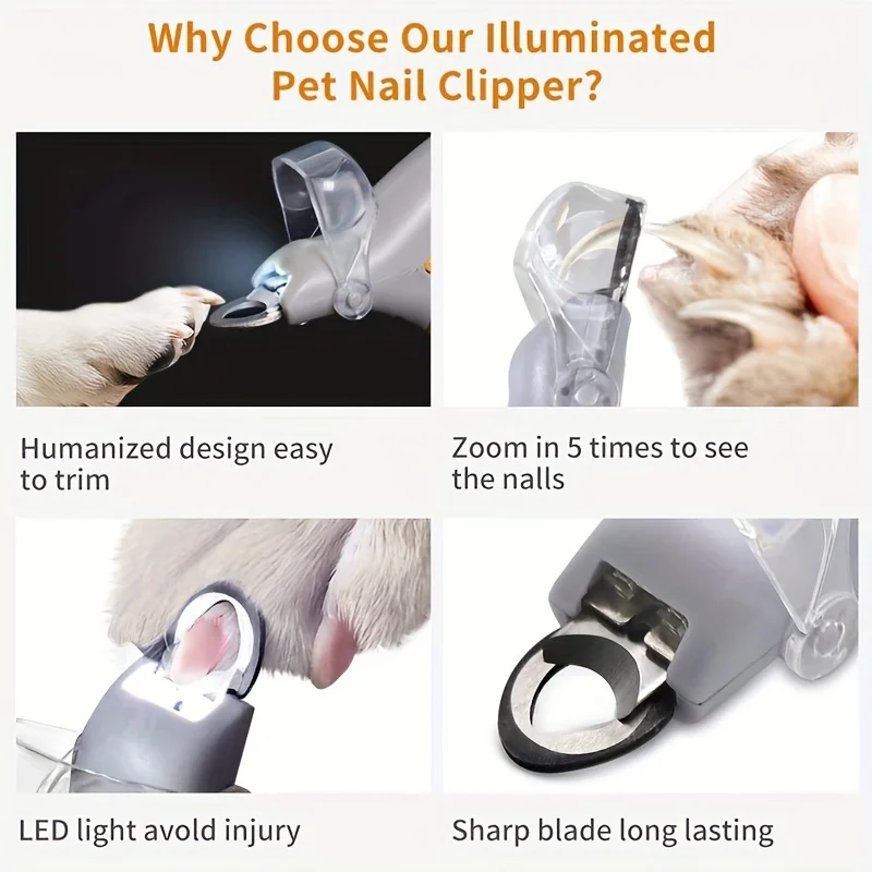 ClawLight met LED-licht voor nauwkeurig knippen | Veilig en comfortabel nagels verzorgen voor honden en katten | Ergonomische handgreep - Image 7