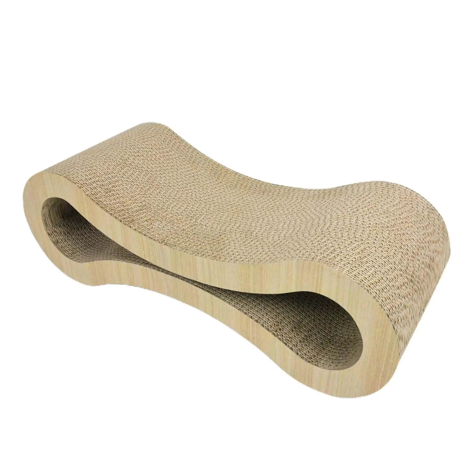 ClawMate Golfkarton Krabmeubel voor Katten | 56x21x18 cm | Comfortabele Rust- en Speelplaats | Beschermer voor Meubels - Image 2