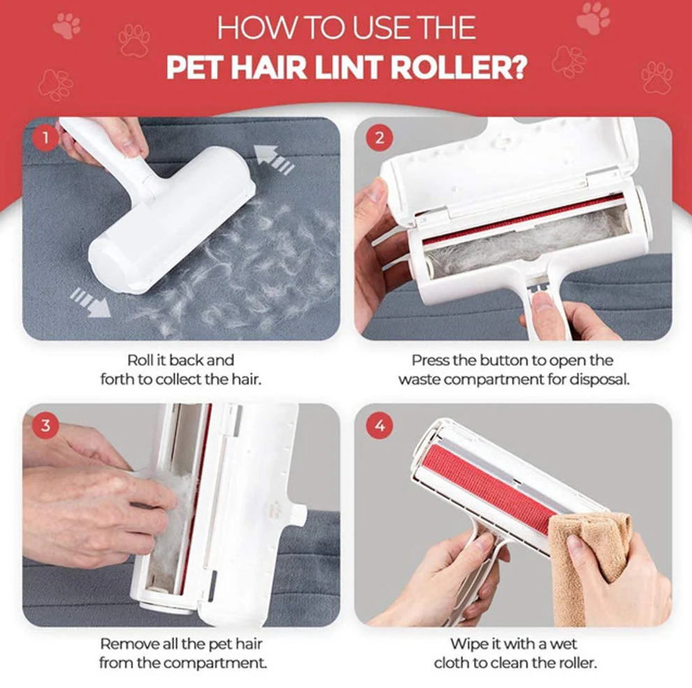 CleanFur | Herbruikbare Pluisverwijderaar voor Thuis | Effectief Tegen Haren van Huisdieren op Meubels en Kleding | Zonder batterijen - Image 4
