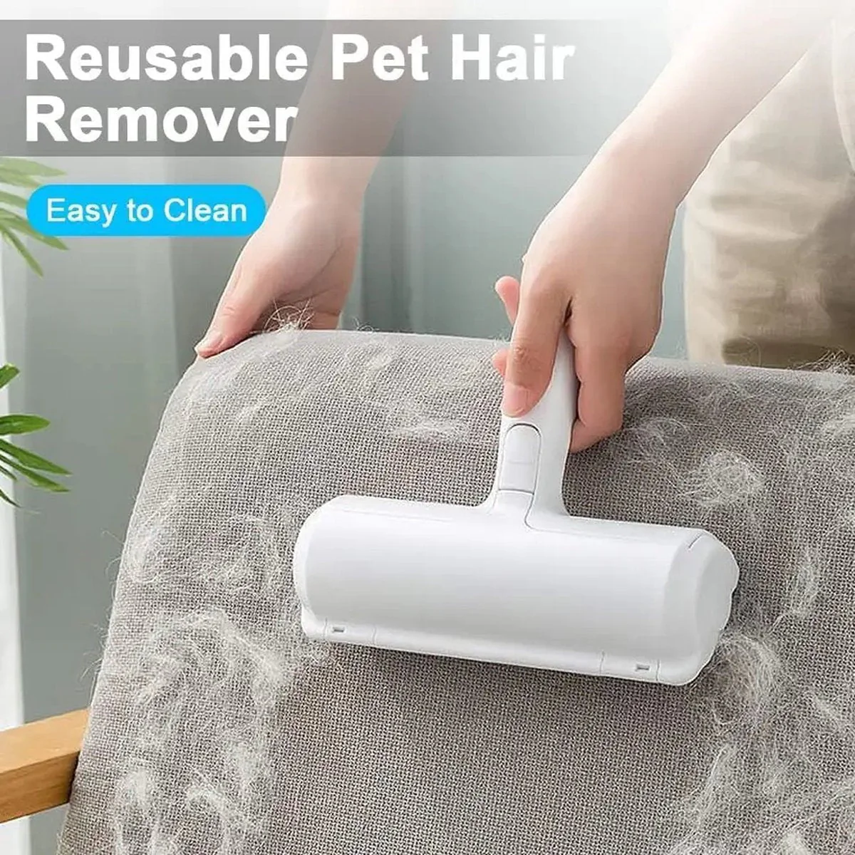 CleanFur | Herbruikbare Pluisverwijderaar voor Thuis | Effectief Tegen Haren van Huisdieren op Meubels en Kleding | Zonder batterijen - Image 8