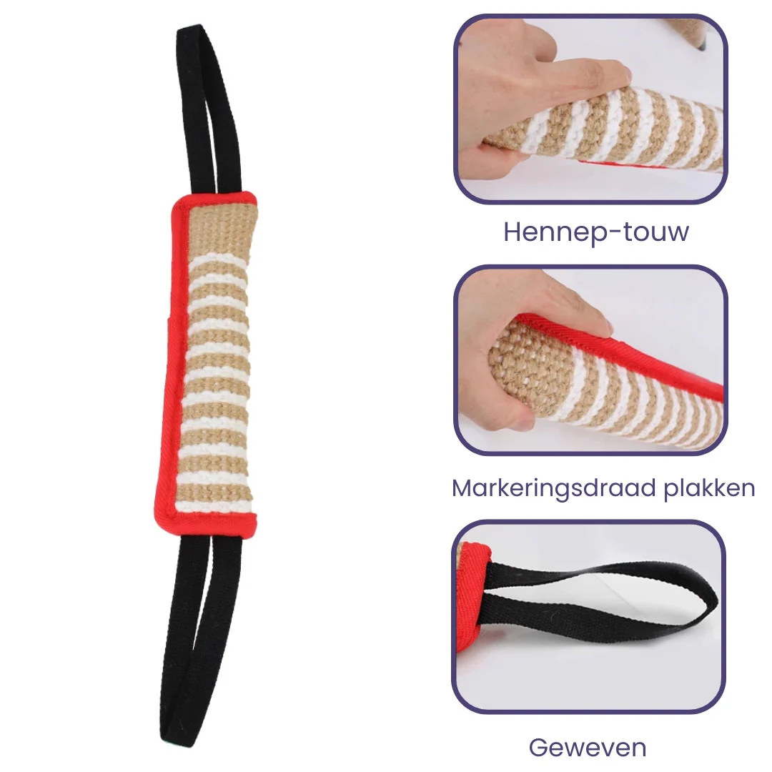 Hondentrainingskussen met Touwgrepen | Duurzaam Kauwspeelgoed | Veerkrachtig Bijtspeeltje voor Honden - Image 3