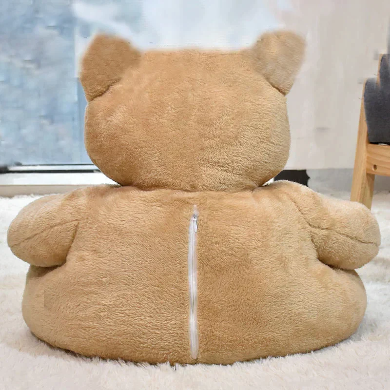 CuddleBear kattenbed van pluche | Zacht en comfortabel berenvormig kattenmandje | Machinewasbaar bed voor kleine en middelgrote katten | 46x46 cm of 57x57 cm - Image 6