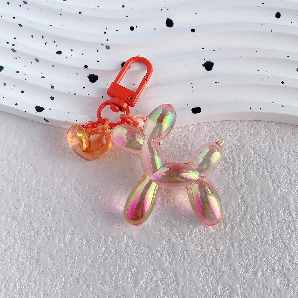 Schattige Acryl Ballon Hond Sleutelhanger | Cartoon Dier | Tas Hanger | Y2K Sleutelhanger voor Dames, Koppels, Auto, Rugzak & Geschenk | Trendy Accessoire Decoratie - Image 10