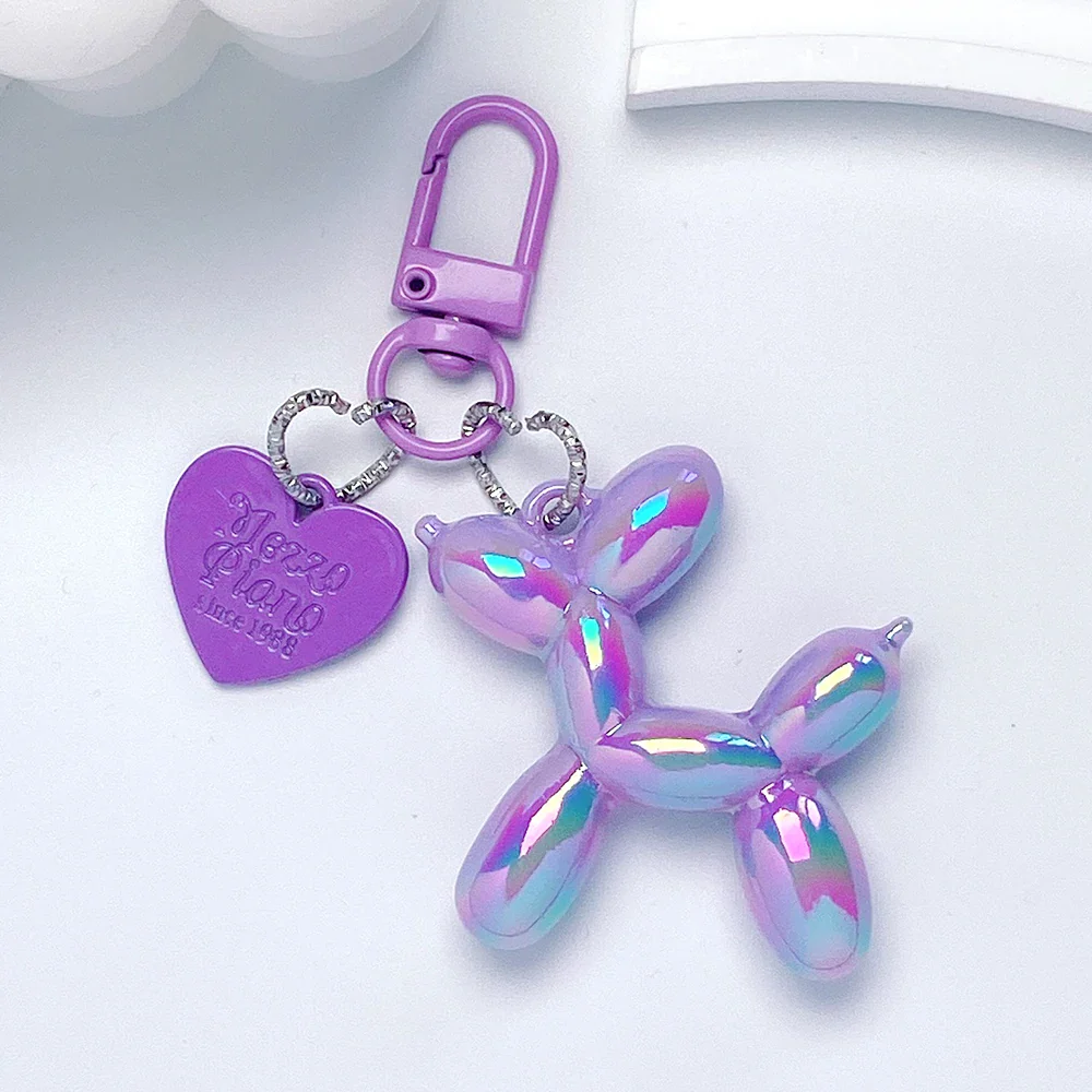 Schattige Acryl Ballon Hond Sleutelhanger | Cartoon Dier | Tas Hanger | Y2K Sleutelhanger voor Dames, Koppels, Auto, Rugzak & Geschenk | Trendy Accessoire Decoratie - Image 16