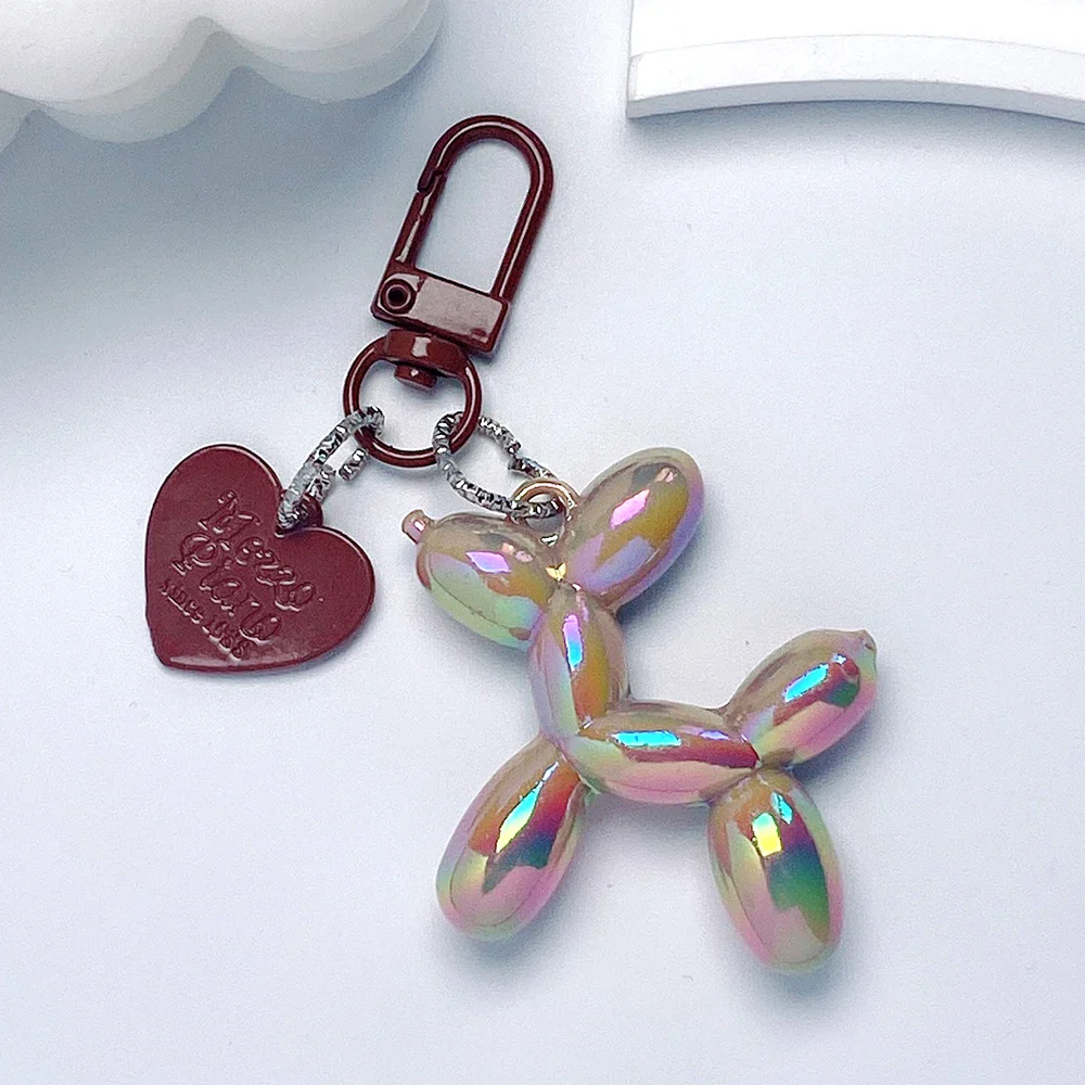 Schattige Acryl Ballon Hond Sleutelhanger | Cartoon Dier | Tas Hanger | Y2K Sleutelhanger voor Dames, Koppels, Auto, Rugzak & Geschenk | Trendy Accessoire Decoratie - Image 27