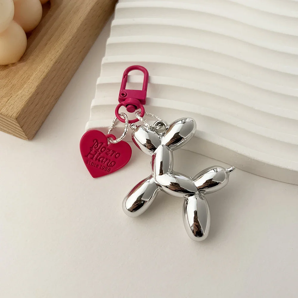 Schattige Acryl Ballon Hond Sleutelhanger | Cartoon Dier | Tas Hanger | Y2K Sleutelhanger voor Dames, Koppels, Auto, Rugzak & Geschenk | Trendy Accessoire Decoratie - Image 5