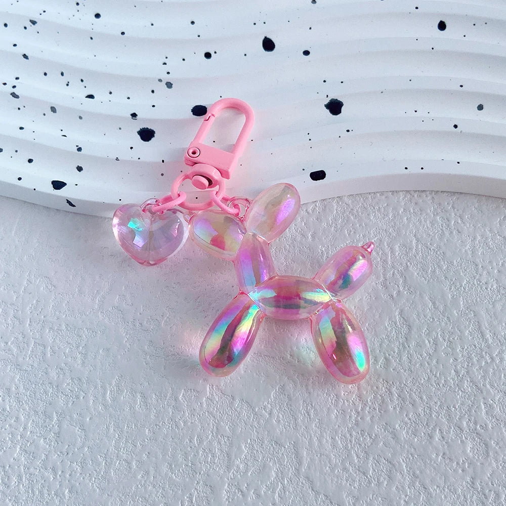 Schattige Acryl Ballon Hond Sleutelhanger | Cartoon Dier | Tas Hanger | Y2K Sleutelhanger voor Dames, Koppels, Auto, Rugzak & Geschenk | Trendy Accessoire Decoratie - Image 7
