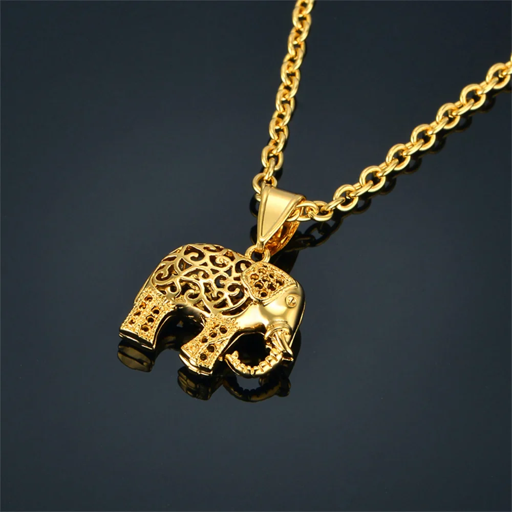 Dieren hanger ketting unisex | RVS zilver & goud | Olifant, hond, kat, uil hanger | Trendy dierensieraad | Gift voor dames & heren | Hypoallergeen - Image 2