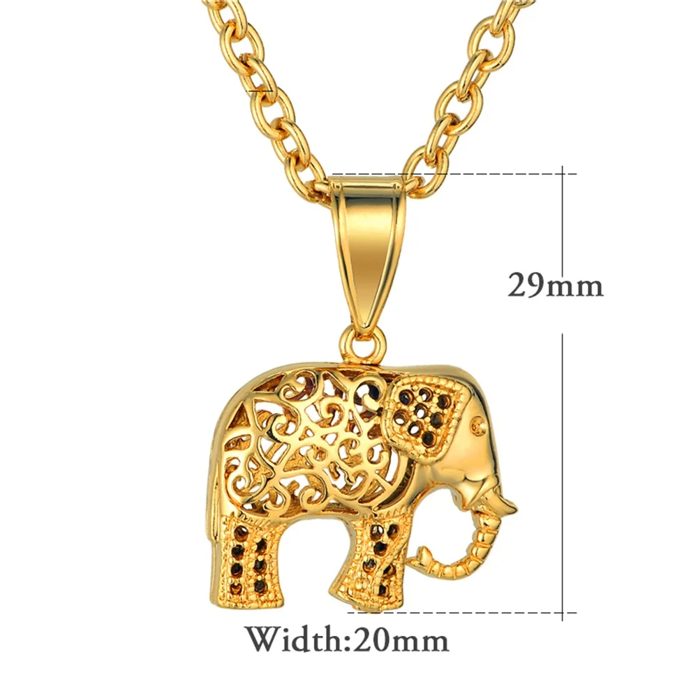 Dieren hanger ketting unisex | RVS zilver & goud | Olifant, hond, kat, uil hanger | Trendy dierensieraad | Gift voor dames & heren | Hypoallergeen - Image 3