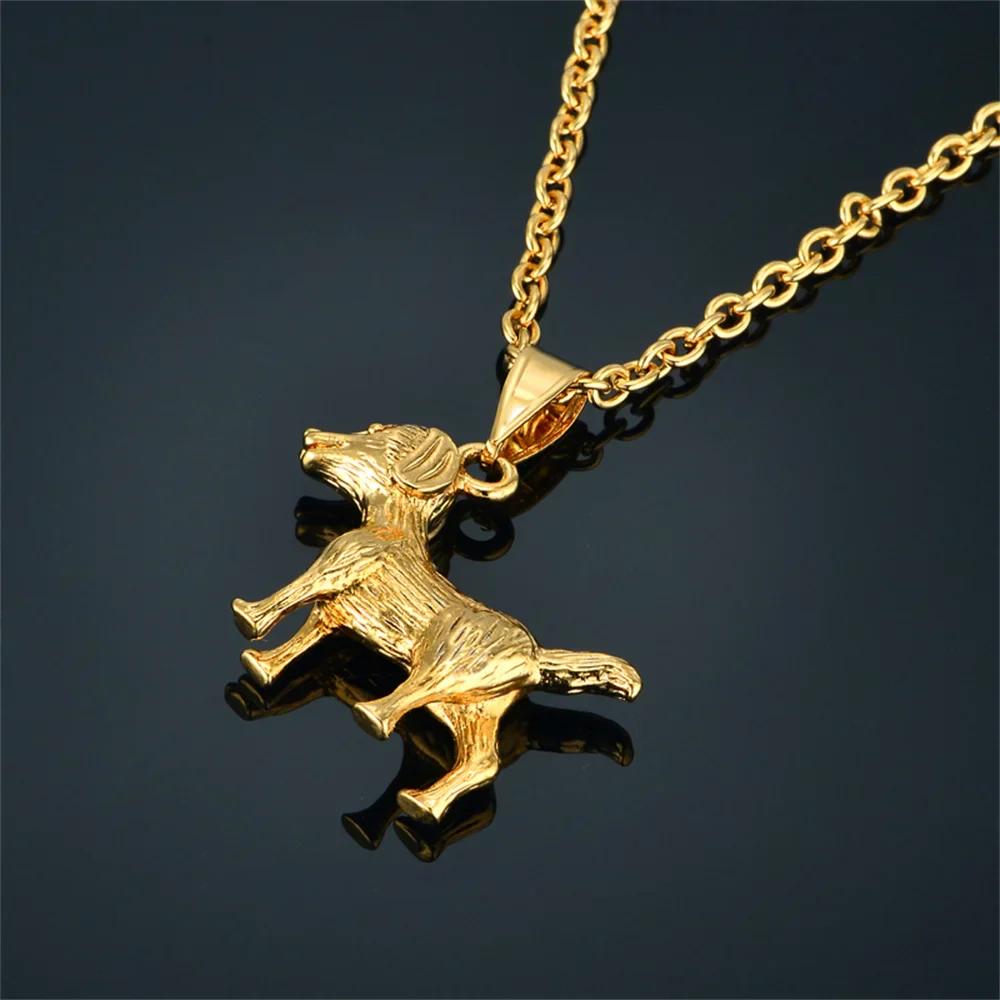 Dierenhanger ketting zilver of goud | Roestvrijstaal | Olifant hond uil kat hanger | Unisex dierenketting | Origineel cadeau voor dames & heren - Image 3