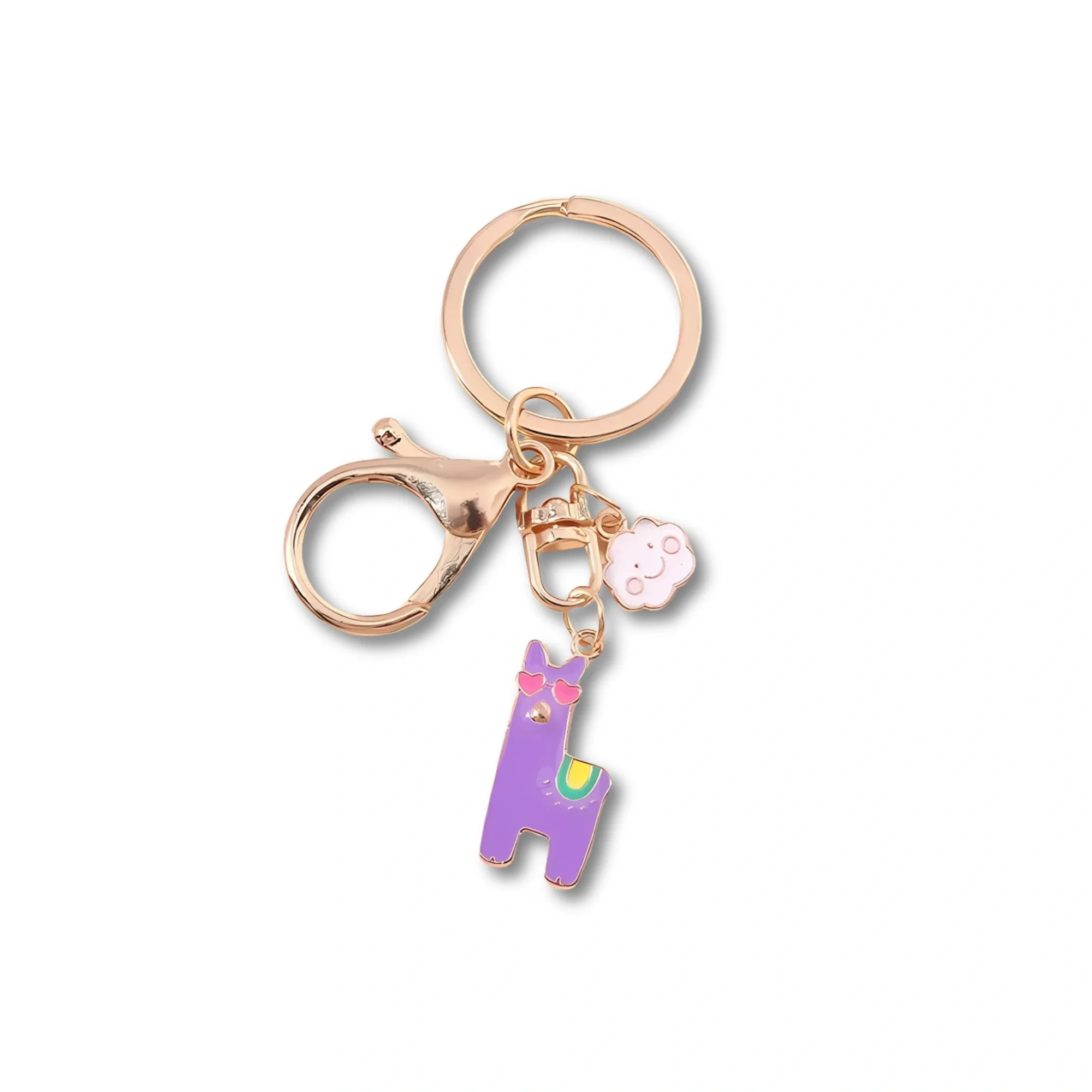Schattige herten sleutelhanger | Metalen dieren hanger | Trendy accessoire voor handtas, autosleutels of cadeau | Unisex | DIY decoratie & origineel cadeau voor dames en heren