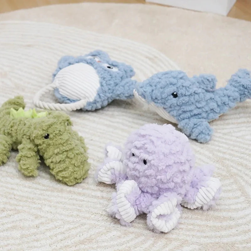 Bijtbestendig Hondenspeeltje | Fleece Dierenontwerp | Krokodil, Haai, Uil, Octopus | Veilig en Duurzaam | Interactief Kauwen En Spelen | Niet-giftige Materialen | Schattig en Bestand Tegen Sterk Kauwen - Image 4