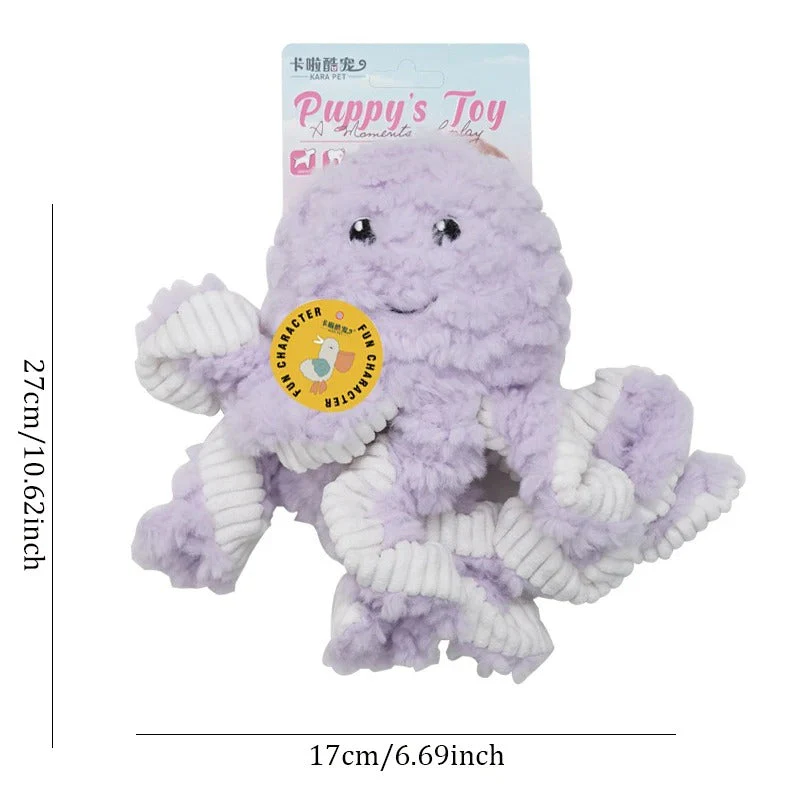 Bijtbestendig Hondenspeeltje | Fleece Dierenontwerp | Krokodil, Haai, Uil, Octopus | Veilig en Duurzaam | Interactief Kauwen En Spelen | Niet-giftige Materialen | Schattig en Bestand Tegen Sterk Kauwen - Image 6