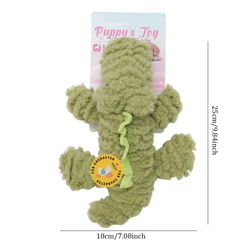 Bijtbestendig Hondenspeeltje | Fleece Dierenontwerp | Krokodil, Haai, Uil, Octopus | Veilig en Duurzaam | Interactief Kauwen En Spelen | Niet-giftige Materialen | Schattig en Bestand Tegen Sterk Kauwen - Image 8