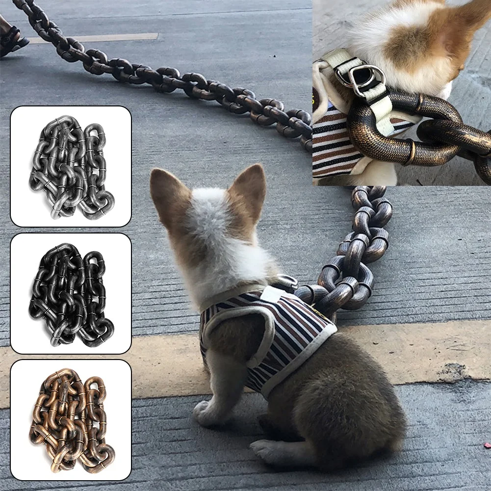 DogsChain | Grappige, Lichtgewicht Hondenriem die Lijkt op IJzeren Ketting | Comfortabel en Stevig | Beschikbaar in 1,5 en 3 Meter - Image 2