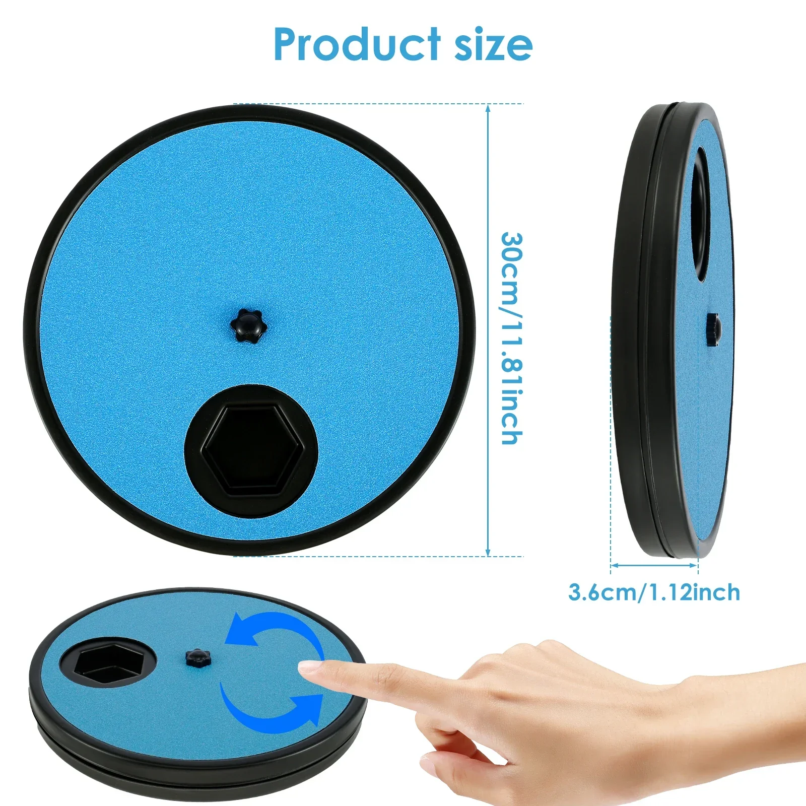 Draaibare Klauwverzorgingsspeelgoed voor Honden | 30x30 cm met Schuurpapier en Voedselcompartimenten | Antislip en Stressvrij - Image 8
