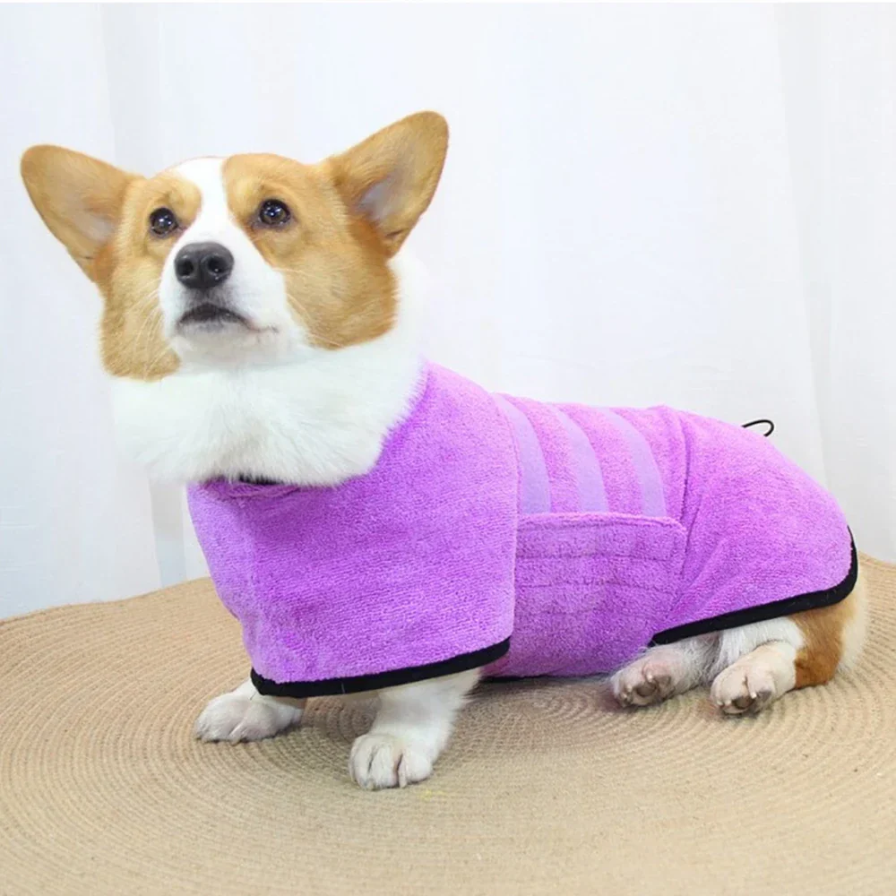 Microvezel Badjas voor Huisdieren | Sneldrogend en Comfortabel | Verstelbare Pasvorm voor Honden en Katten | Maten XS tot 2XL - Image 3