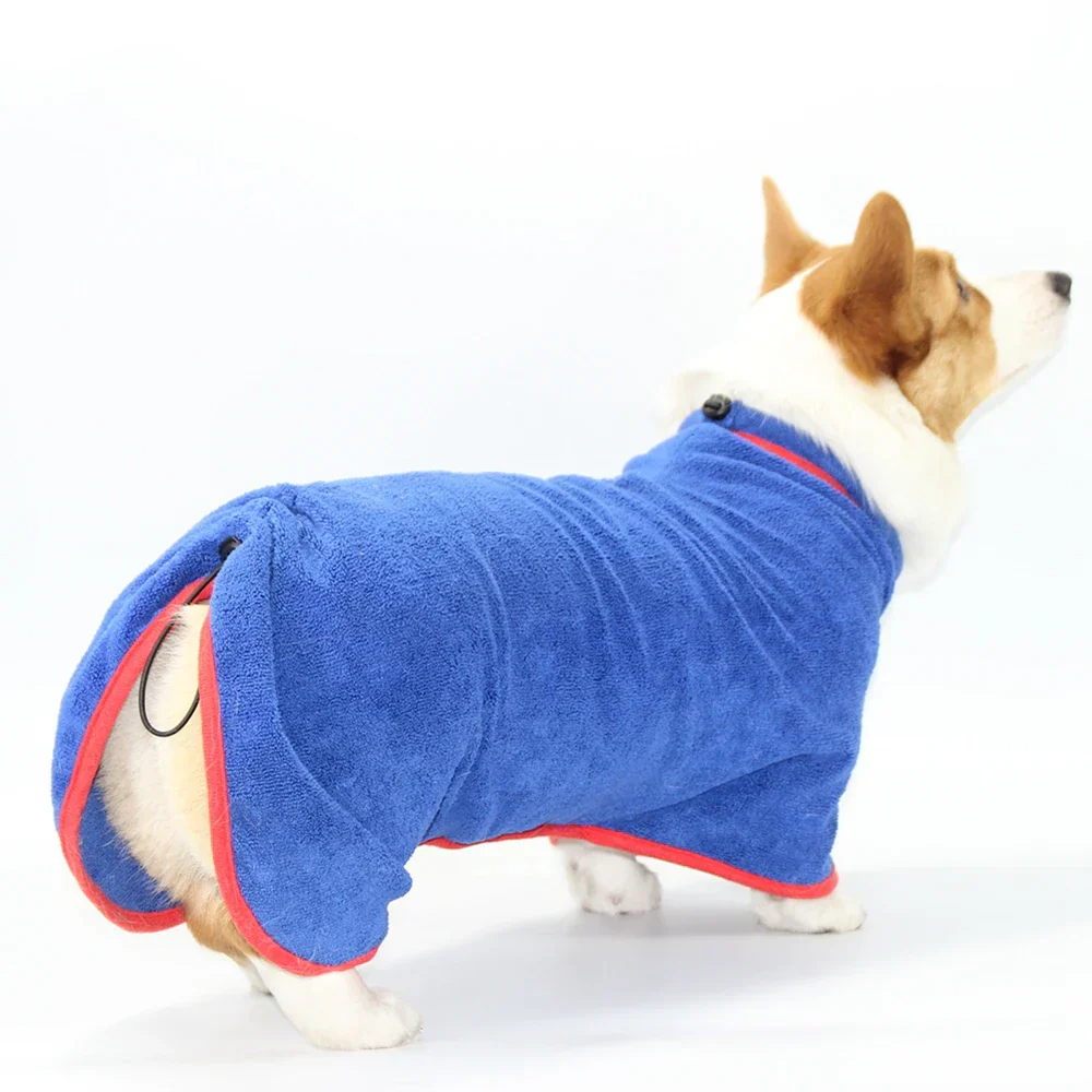 Microvezel Badjas voor Huisdieren | Sneldrogend en Comfortabel | Verstelbare Pasvorm voor Honden en Katten | Maten XS tot 2XL - Image 5