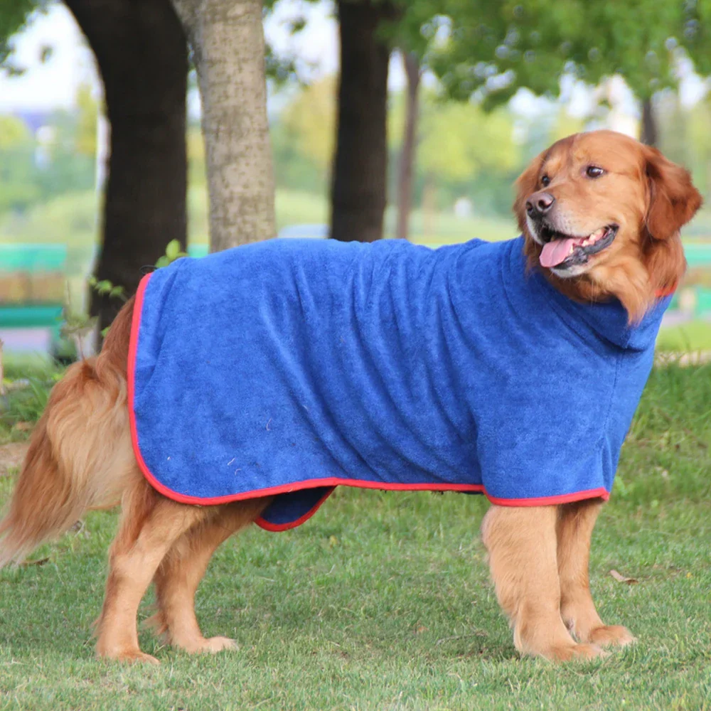 Microvezel Badjas voor Huisdieren | Sneldrogend en Comfortabel | Verstelbare Pasvorm voor Honden en Katten | Maten XS tot 2XL - Image 6