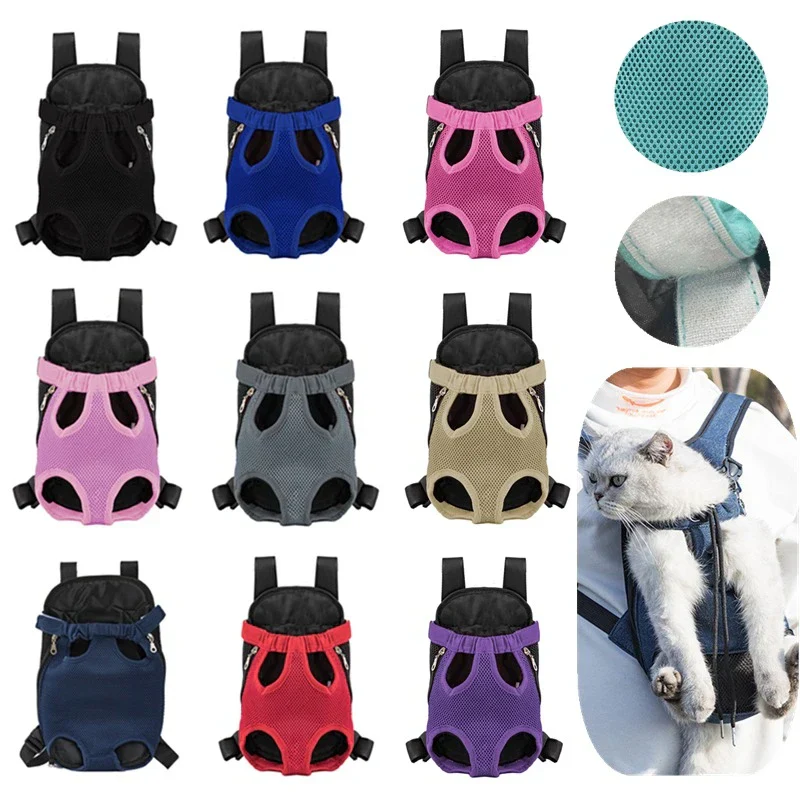 Ademende Rugzak voor Kleine Honden en Katten | Comfortabel met Verstelbare Banden en Veiligheidshaak | Ademend Nylon en Mesh | Beschikbaar in S, M, L, XL - Image 2