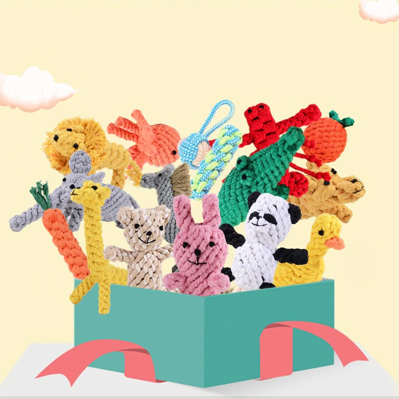 Duurzaam Speelgoed voor Honden | Kauwbestendige Knuffel | Versterkte Stiksels | Geschikt voor Puppy’s en Kleine Honden | Kleurrijke Dierenontwerpen - Image 11