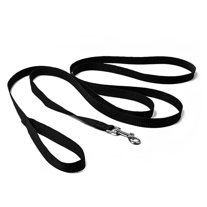 Lange en Duurzame Zwarte Nylon Hondenriem | Verkrijgbaar in 1,5-50m | Geschikt voor Alle Rassen en Katten | Ideaal voor Training en Buitenavonturen | Voor Alle Seizoenen - Image 4