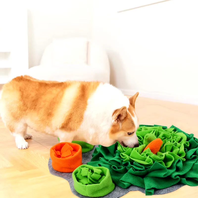 Wasbare Interactieve Fleece Snuffelmat voor Honden | Mentale Stimulatie en Voedingsplezier | Hoogwaardige Materialen | Eenvoudig Te Reinigen | Geschikt Voor Diverse Rassen | 43cm - Image 3