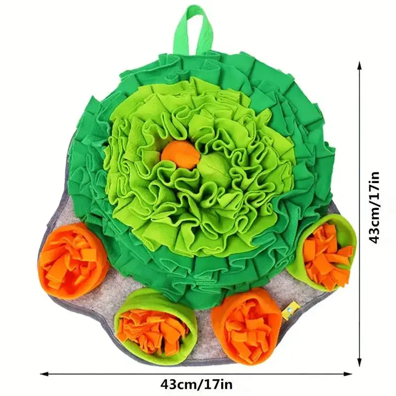Wasbare Interactieve Fleece Snuffelmat voor Honden | Mentale Stimulatie en Voedingsplezier | Hoogwaardige Materialen | Eenvoudig Te Reinigen | Geschikt Voor Diverse Rassen | 43cm - Image 7