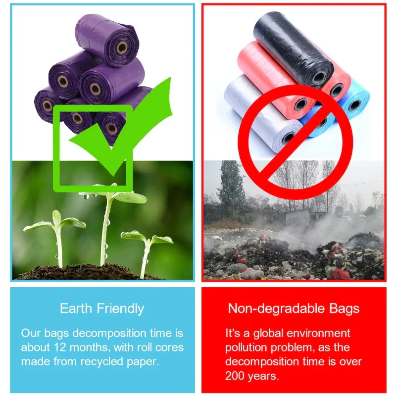 EcoPaws Bio Afvalzakken voor Honden | Milieuvriendelijk & Biodegradeerbaar met Handige Bindhandvatten - Image 4