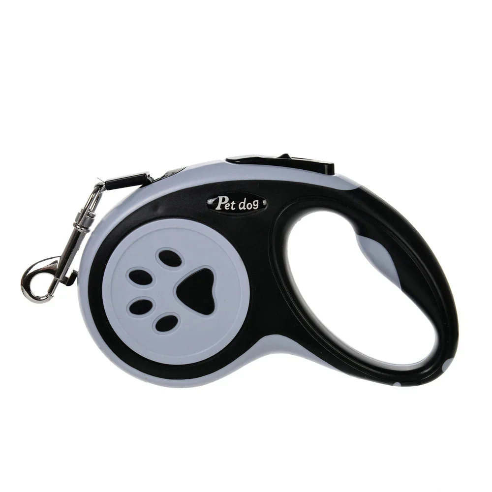 Hondenriem met Pootafdruk | Ergonomische Handgreep | Nylon | Snelontgrendelingsfunctie | Uittrekbaar tot 5 meter | Voor Kleine en Middelgrote Huisdieren | Meerdere Kleuren | Veilig en Duurzaam - Image 9