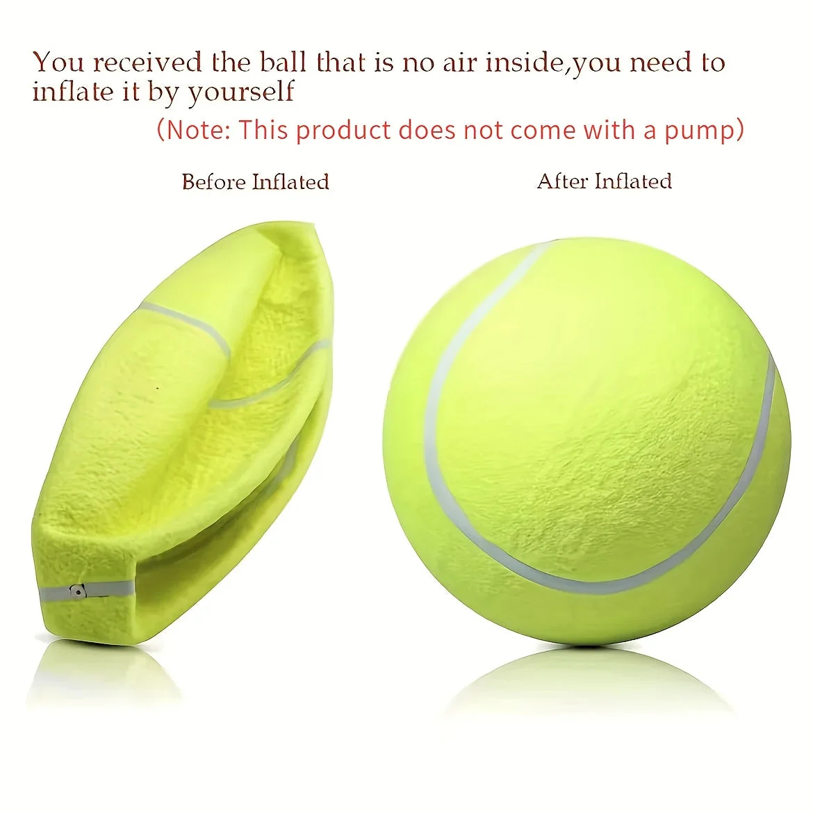 Extra grote tennisbal voor grote honden | Duurzaam niet-giftig rubber | 24 cm diameter | Hoge zichtbaarheid | Ideaal voor buiten spelen en actieve honden - Image 5