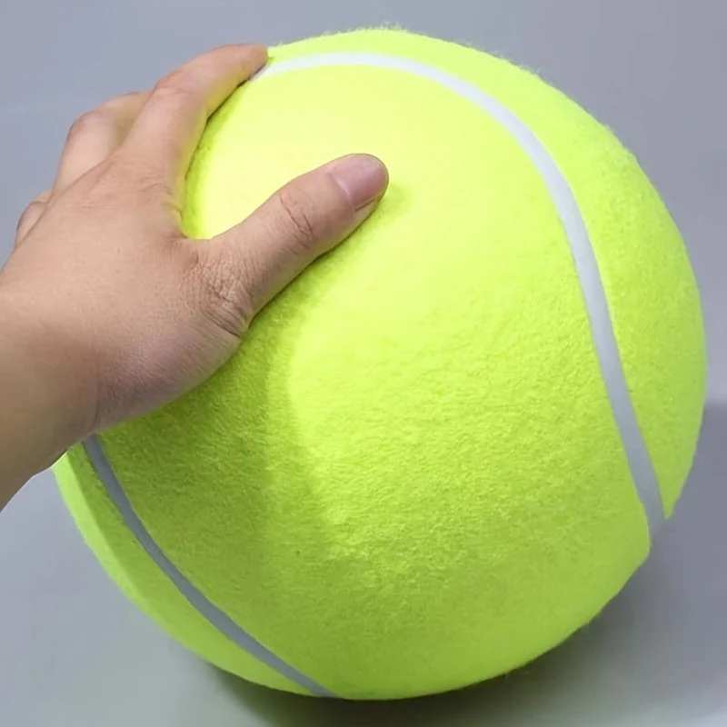Extra grote tennisbal voor grote honden | Duurzaam niet-giftig rubber | 24 cm diameter | Hoge zichtbaarheid | Ideaal voor buiten spelen en actieve honden - Image 6