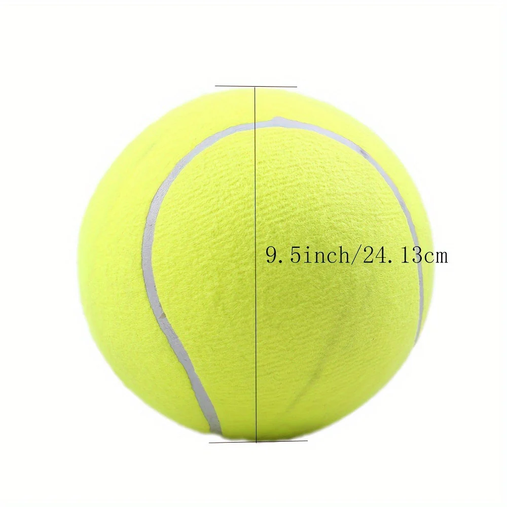 Extra grote tennisbal voor grote honden | Duurzaam niet-giftig rubber | 24 cm diameter | Hoge zichtbaarheid | Ideaal voor buiten spelen en actieve honden - Image 8