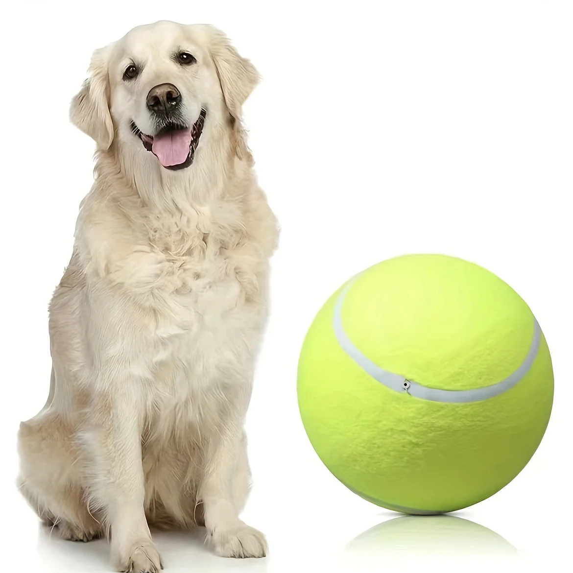 Extra grote tennisbal voor grote honden | Duurzaam niet-giftig rubber | 24 cm diameter | Hoge zichtbaarheid | Ideaal voor buiten spelen en actieve honden - Image 9
