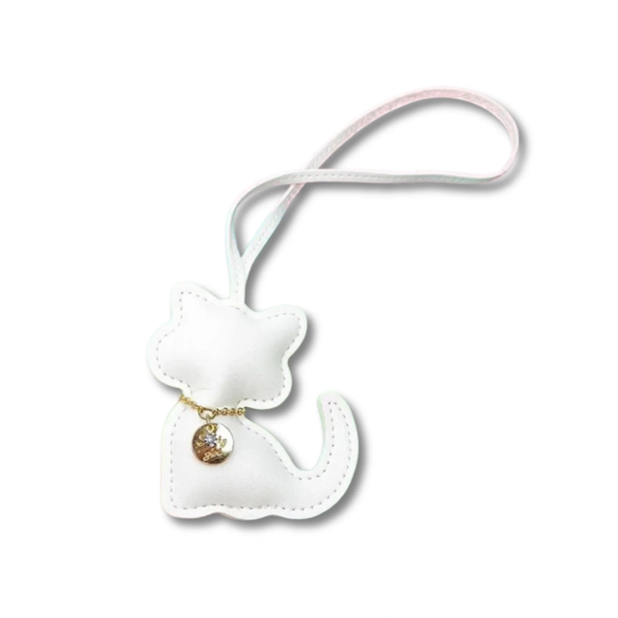 Schattige katten sleutelhanger voor dames | PU leer | Modieuze dierhanger | Sleutelhanger voor tas of handtas | Leuk cadeau voor meisjes | Decoratie accessoire