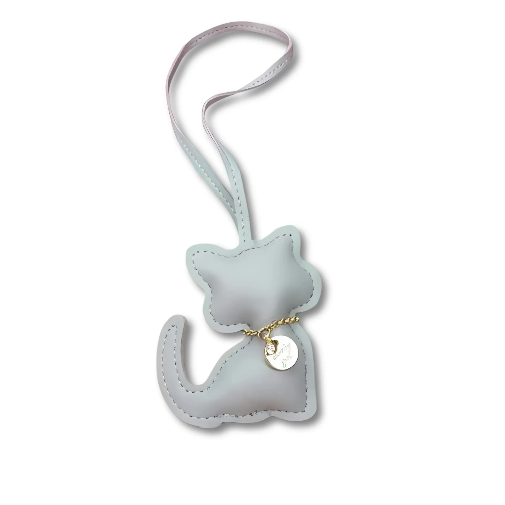 PU leren sleutelhanger met schattige kattenhanger | Modieuze dier sleutelhanger | Tas accessoire voor dames | Decoratie voor handtas | Leuk cadeau voor meisjes