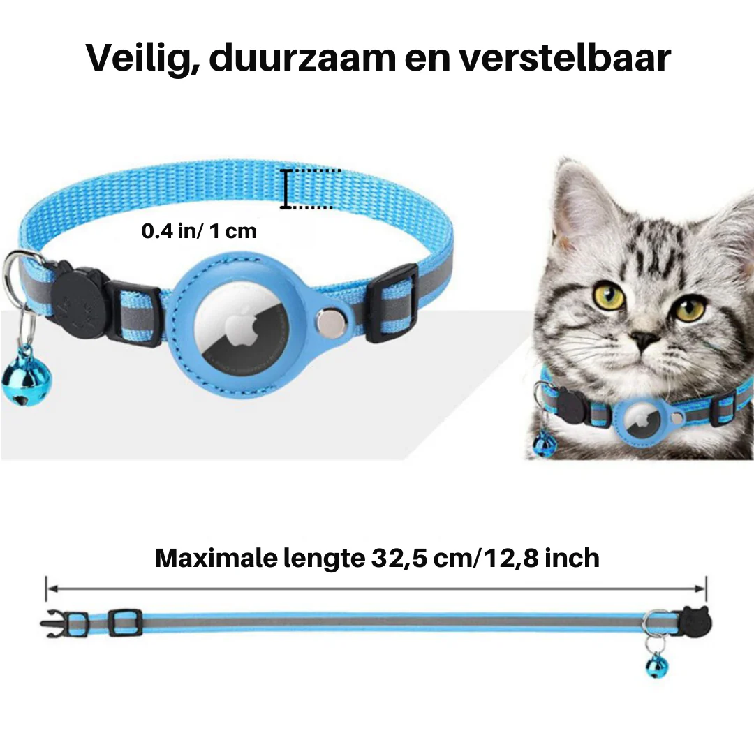 Feline Freedom™ Veilige Kattenhalsband | GPS-Tracker Houder | Reflecterend en Met Belletje - Image 10