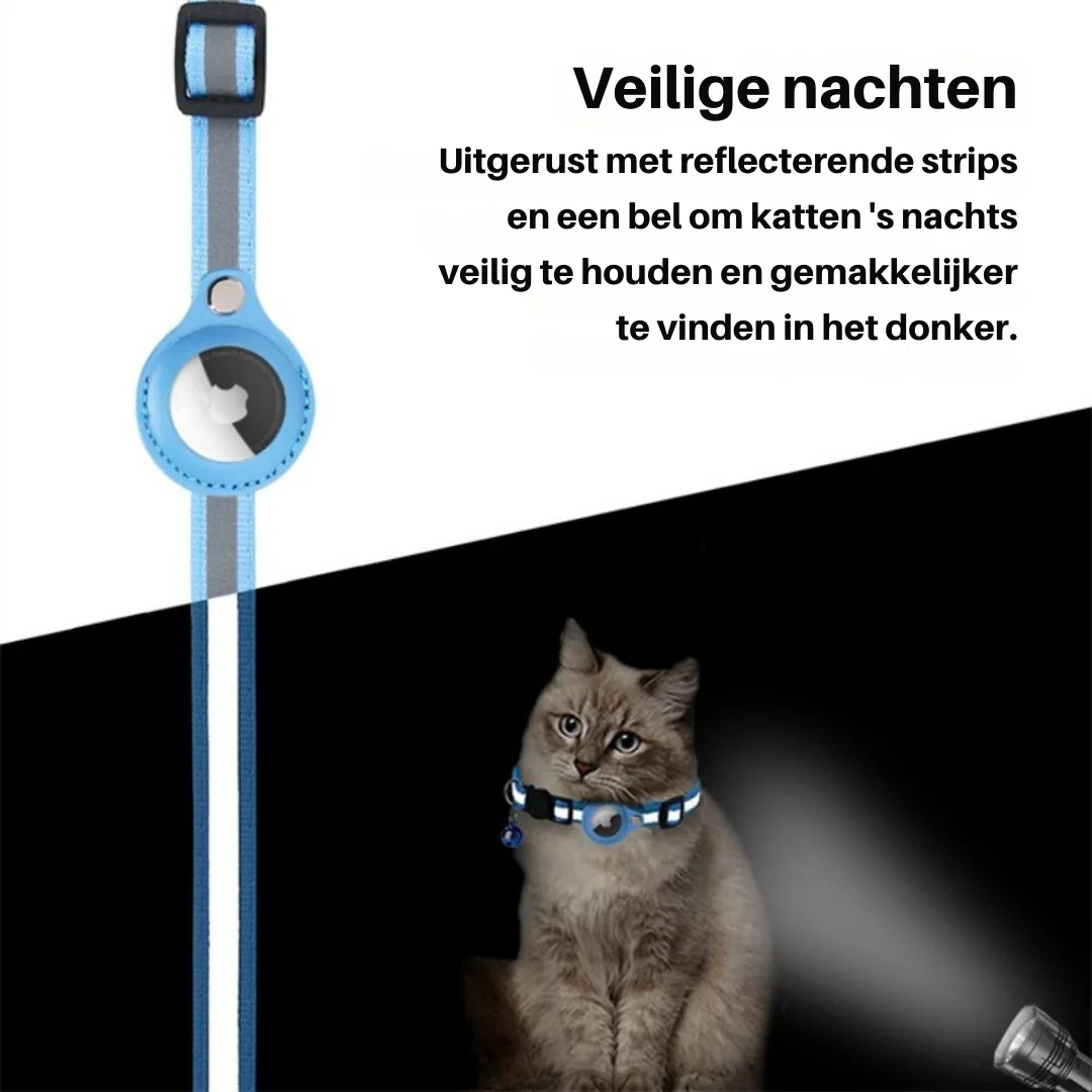 Feline Freedom™ Veilige Kattenhalsband | GPS-Tracker Houder | Reflecterend en Met Belletje - Image 6
