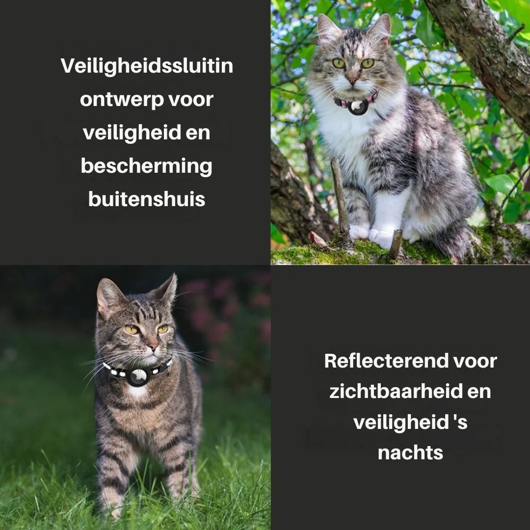Feline Freedom™ Veilige Kattenhalsband | GPS-Tracker Houder | Reflecterend en Met Belletje - Image 8