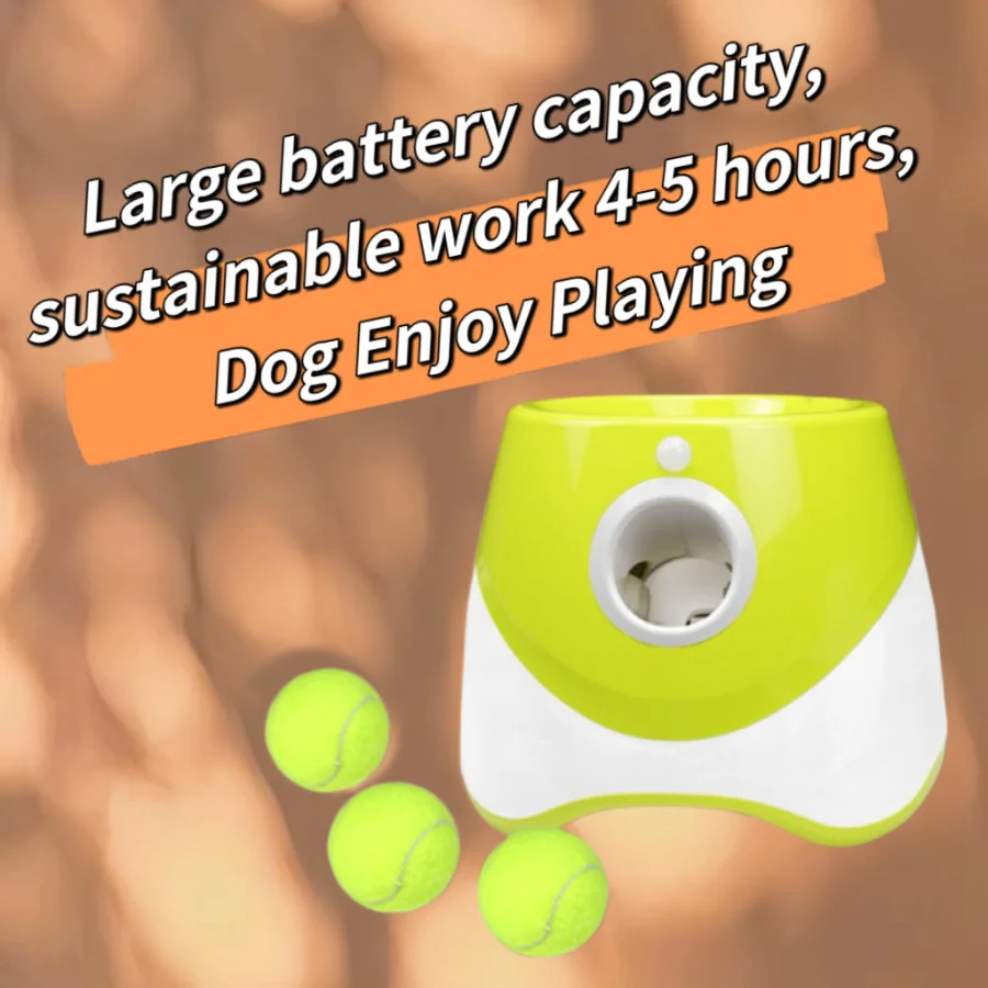 FetchMaster Pro | Automatisch Speelsysteem voor Honden | Verstelbare Werpafstanden 3m, 6m, 9m | Inclusief Bal van 5 cm | Ideaal voor Binnen en Buiten - Image 4