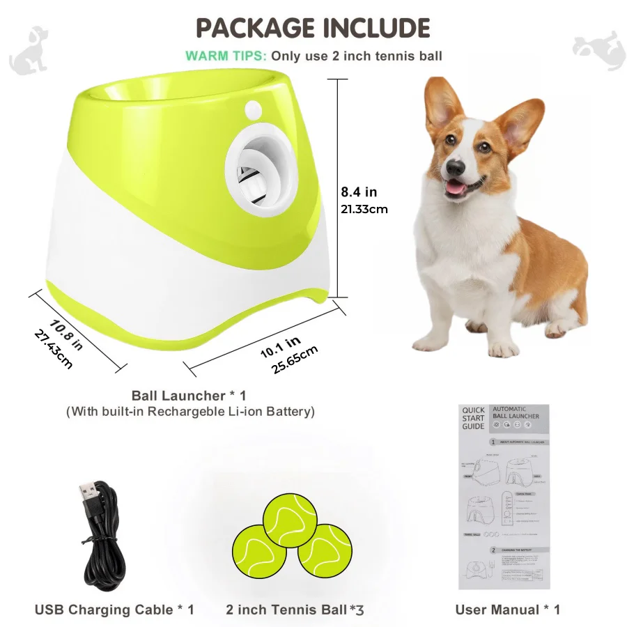 FetchMaster Pro | Automatisch Speelsysteem voor Honden | Verstelbare Werpafstanden 3m, 6m, 9m | Inclusief Bal van 5 cm | Ideaal voor Binnen en Buiten - Image 5