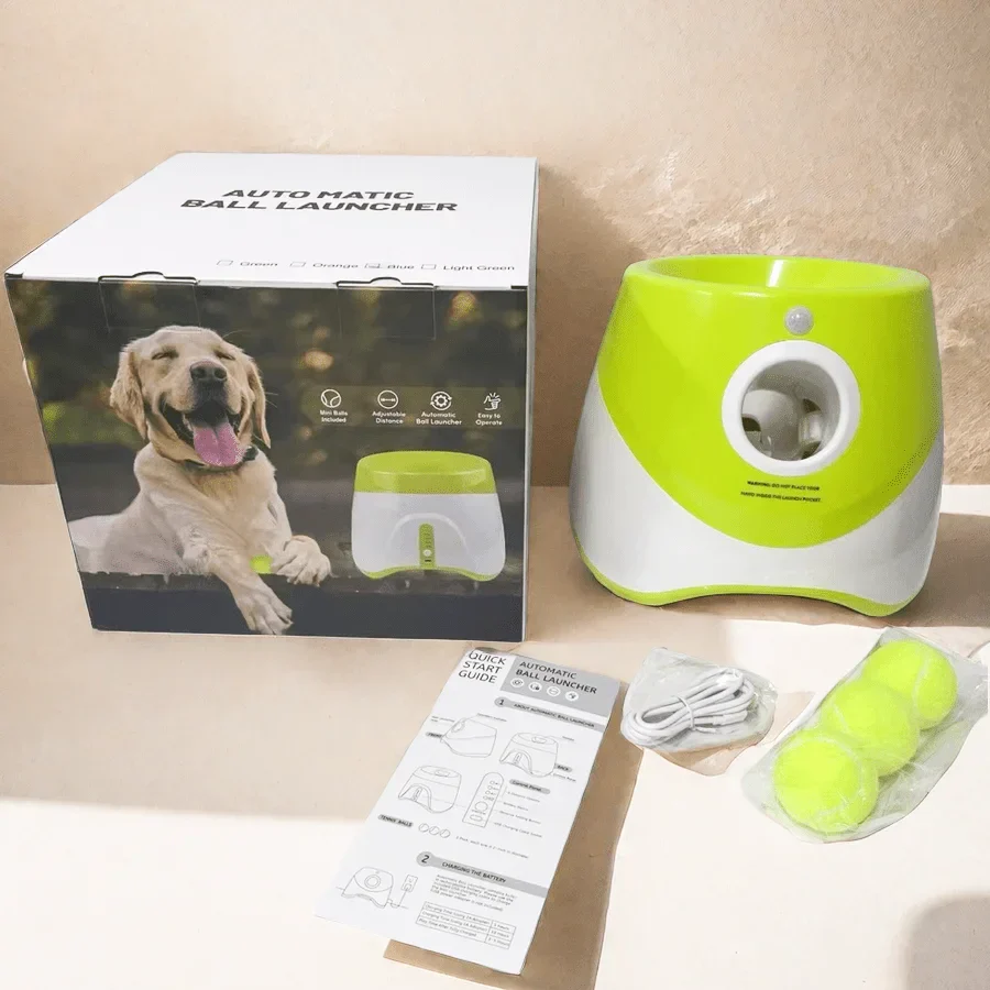 FetchMaster Pro | Automatisch Speelsysteem voor Honden | Verstelbare Werpafstanden 3m, 6m, 9m | Inclusief Bal van 5 cm | Ideaal voor Binnen en Buiten - Image 6