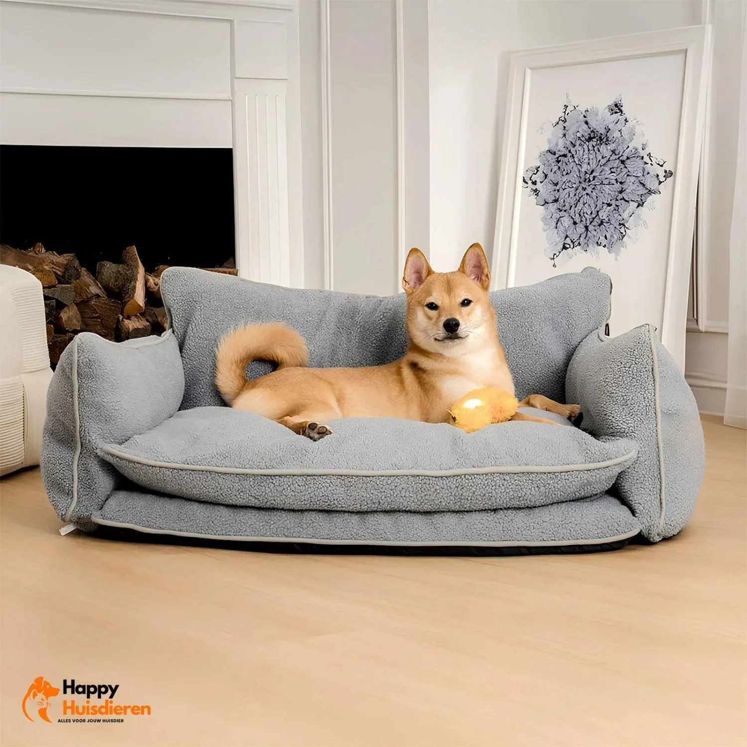 Fluffy Paws Huisdierenbed | Dubbel laags lamswollen hondenbank - Image 4