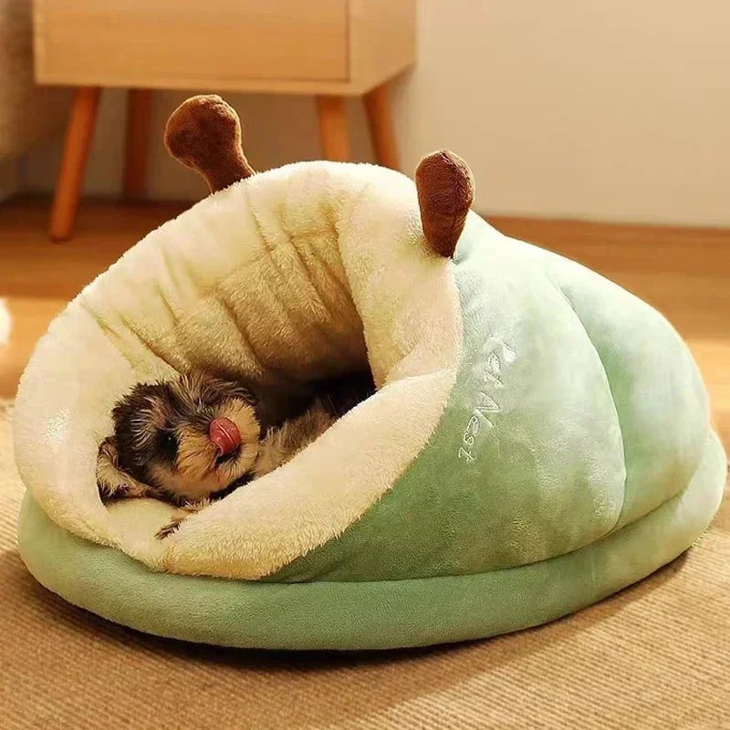 Opvouwbaar Hondenbed | Ademend Coral Fleece | Slipper Vorm | Warme Winter Optie | Comfort Voor Kleine Honden | Gemakkelijk Opvouwbaar | Wasbaar Materiaal | Geschikt Voor Thuisgebruik en Reizen - Image 6