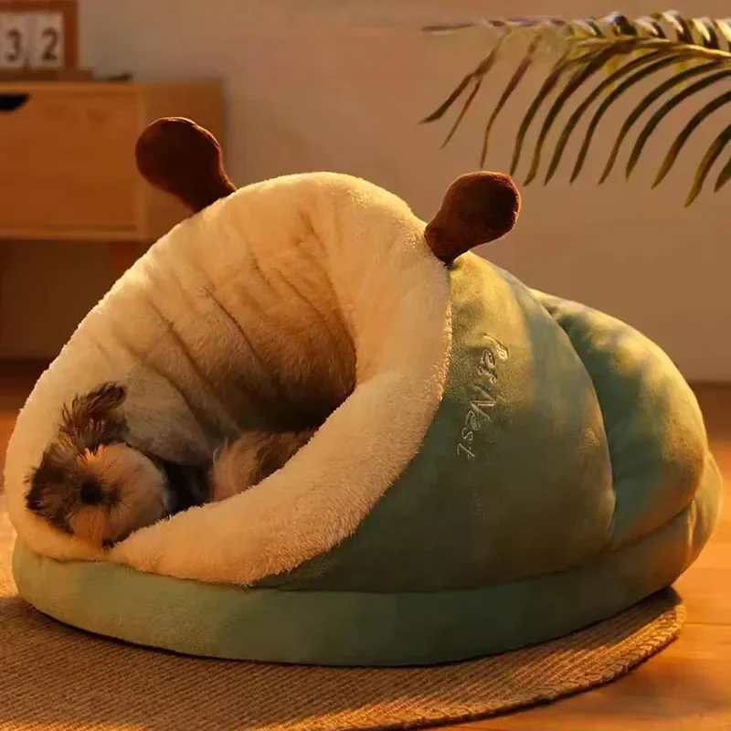 Opvouwbaar Hondenbed | Ademend Coral Fleece | Slipper Vorm | Warme Winter Optie | Comfort Voor Kleine Honden | Gemakkelijk Opvouwbaar | Wasbaar Materiaal | Geschikt Voor Thuisgebruik en Reizen - Image 7