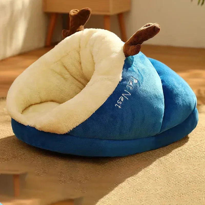 Opvouwbaar Hondenbed | Ademend Coral Fleece | Slipper Vorm | Warme Winter Optie | Comfort Voor Kleine Honden | Gemakkelijk Opvouwbaar | Wasbaar Materiaal | Geschikt Voor Thuisgebruik en Reizen - Image 9