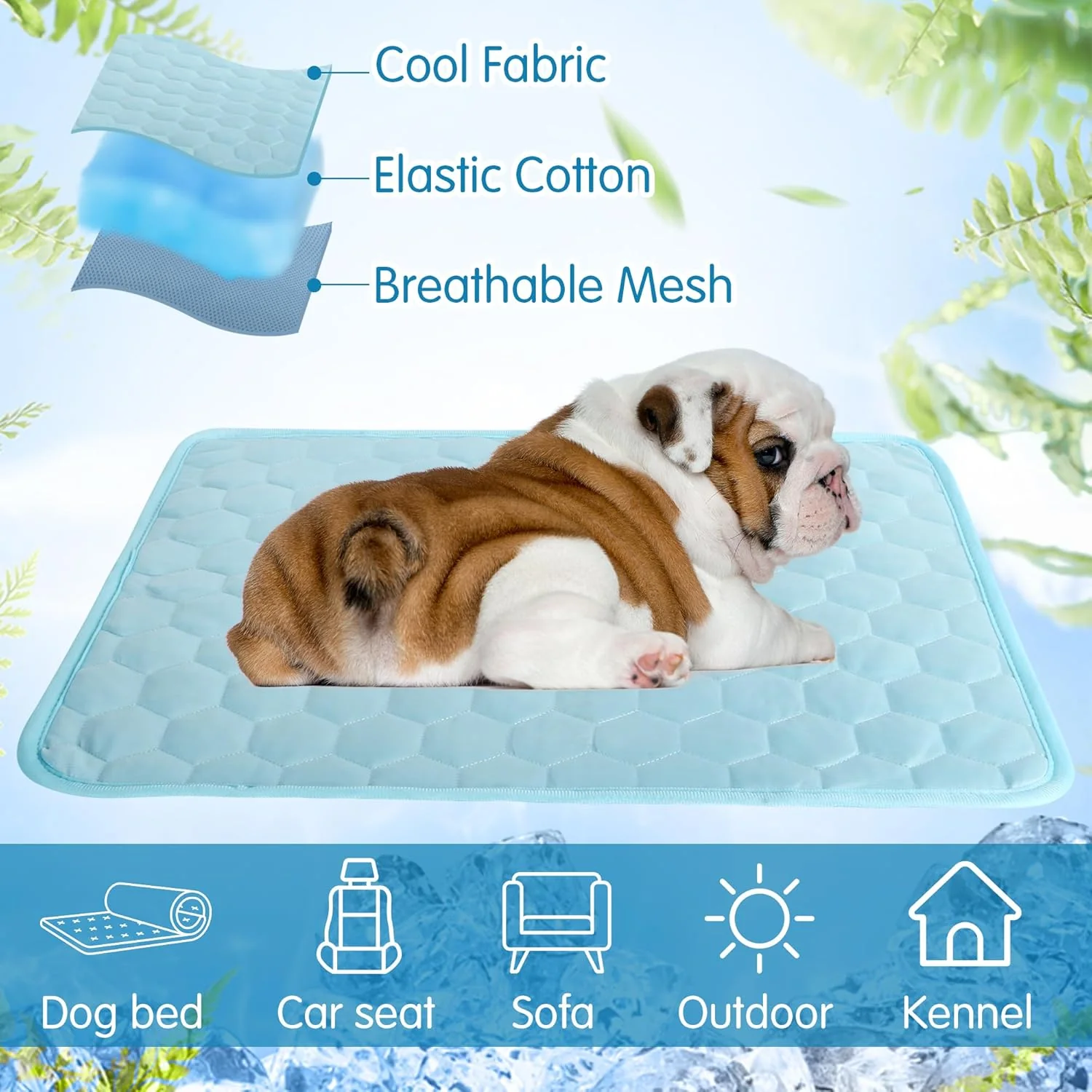 FrostPaw koelmat voor huisdieren | Zelfkoelende mat zonder gel of giftige stoffen | Directe verkoeling voor hond en kat | Veilig en comfortabel loungen - Image 7