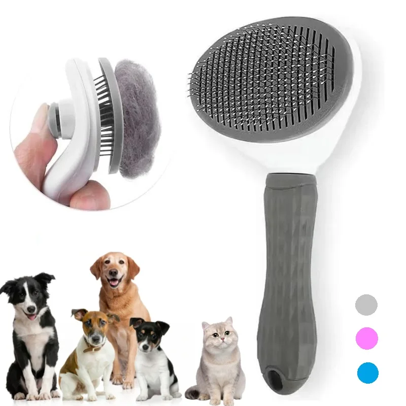 FurAway Zelfreinigende Borstel voor Efficiënte Vachtverzorging | Geschikt voor Katten en Honden | Eenvoudige Reiniging met Één Druk op de Knop - Image 2