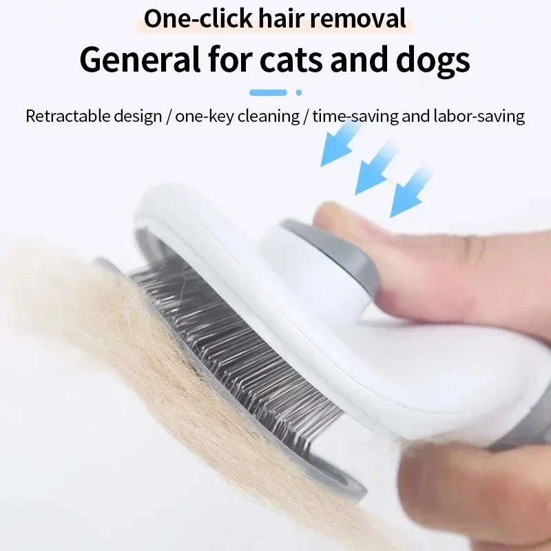 FurAway Zelfreinigende Borstel voor Efficiënte Vachtverzorging | Geschikt voor Katten en Honden | Eenvoudige Reiniging met Één Druk op de Knop - Image 3