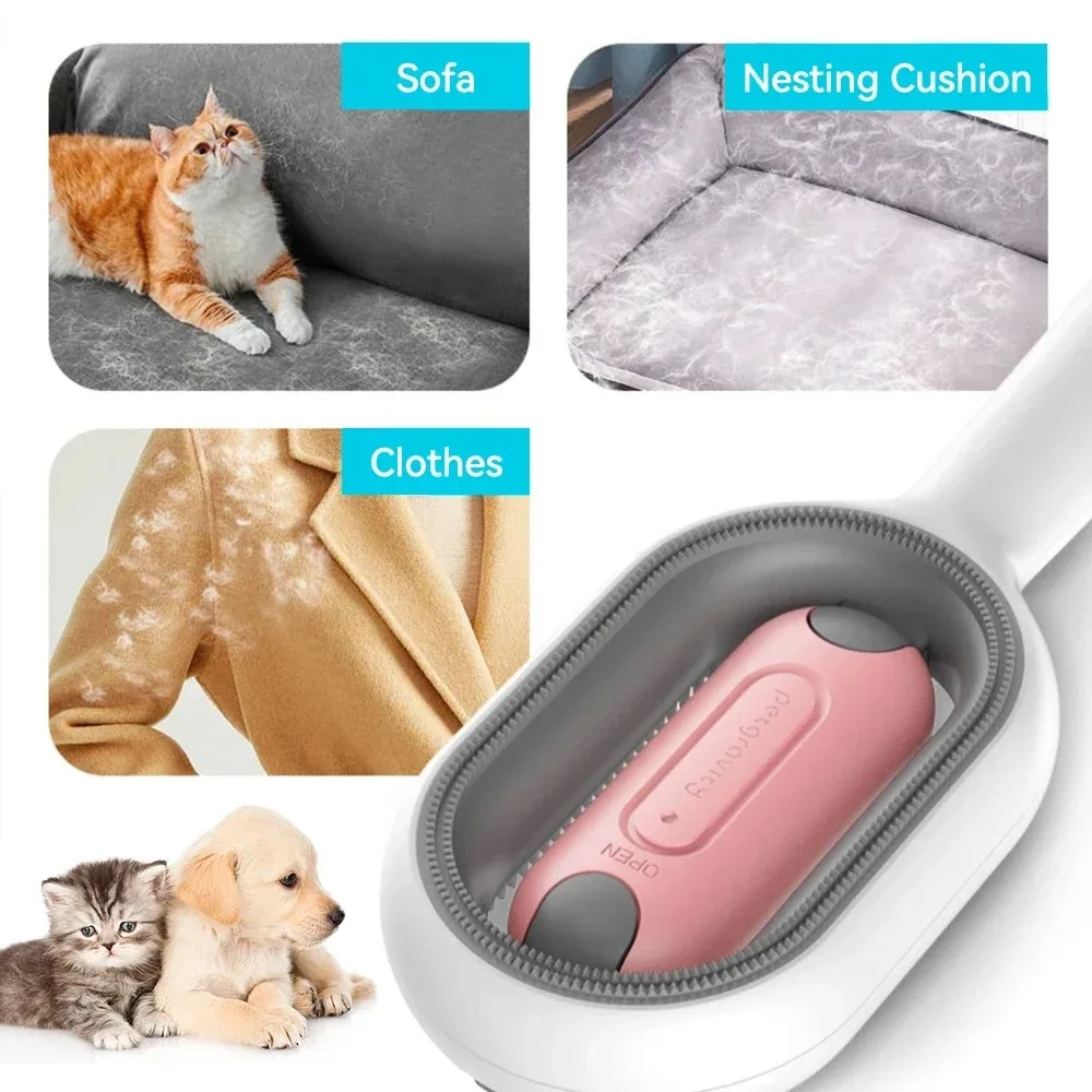 FurBrush Verzorgingshulpmiddel voor Huisdieren | Waterreservoir en Zacht Siliconen | Voor Honden en Katten | Zwart - Image 5